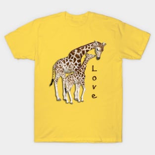 Mom and Baby Giraffe T-Shirt